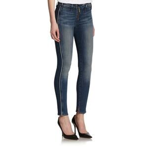 MCGUIRE DENIM | sz 24 Women's Medium Wash Exposed Zipper Gotham Slim Jeans
